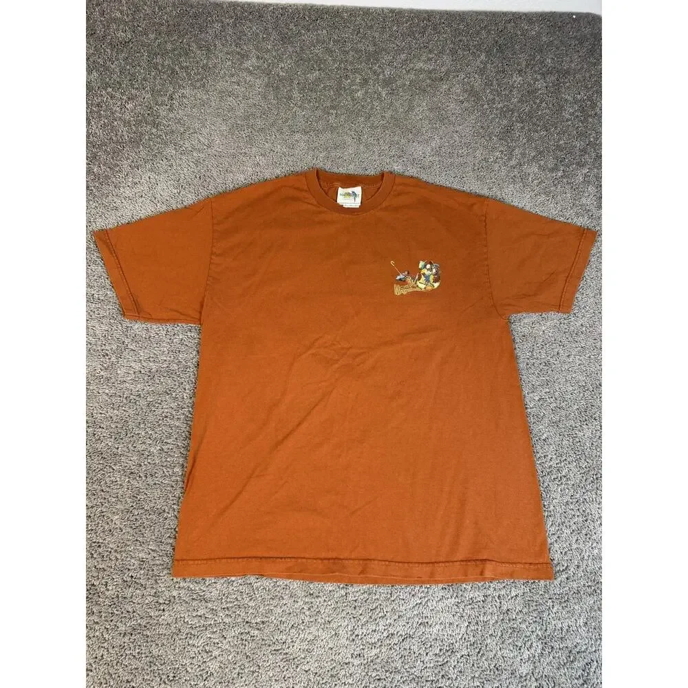 Vintage Margaritaville Shirt Mens XL Orange Good Days & Bad Days Crew Neck